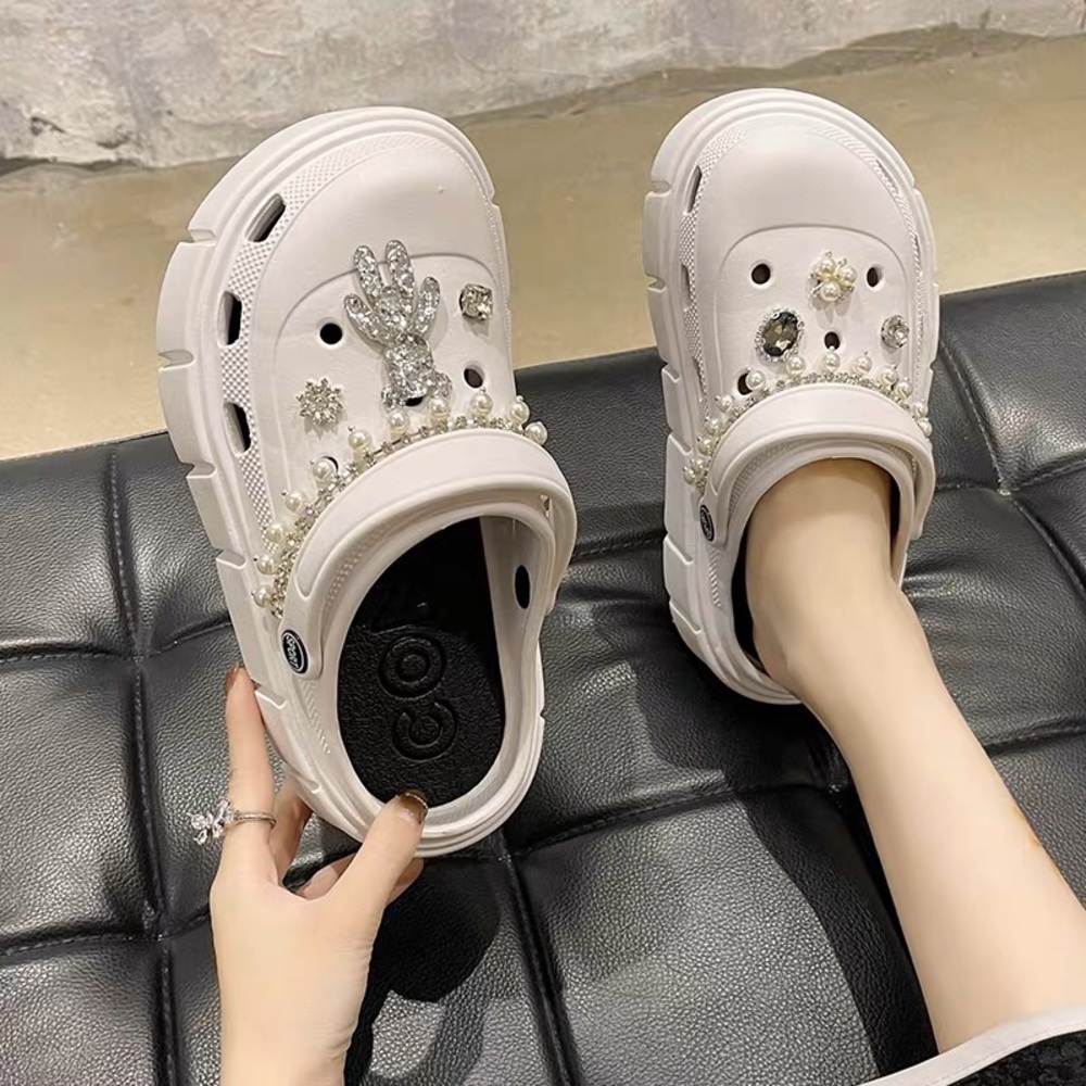 Black Platform Clogs - image 2